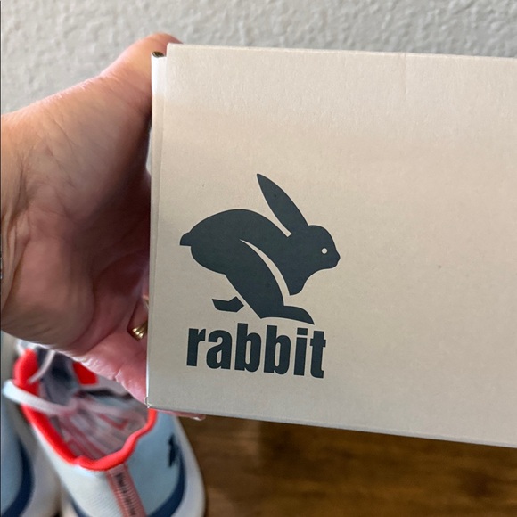 Rabbit Women’s Light Blue & Coral Athletic Sneakers size 9.5 - Picture 6 of 7